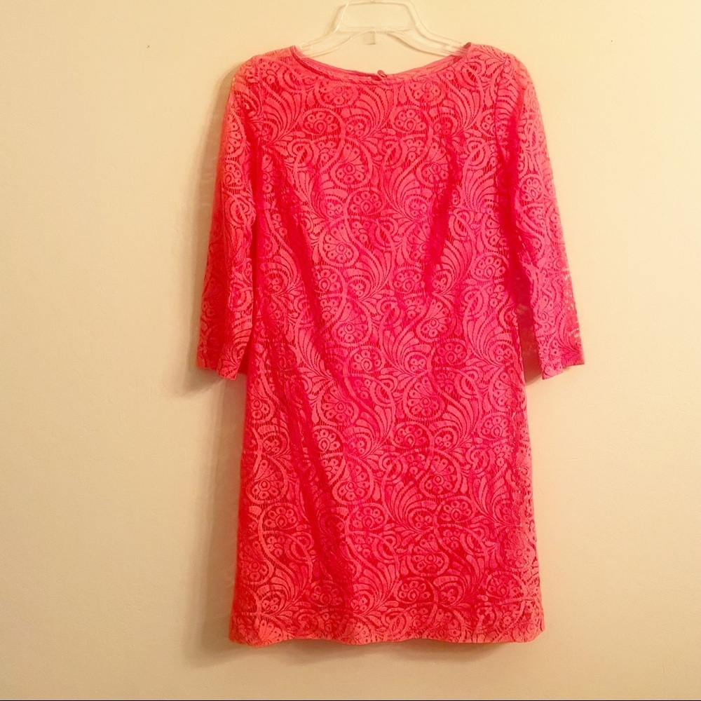 Trina Turk Coral Lace Dress Size 4